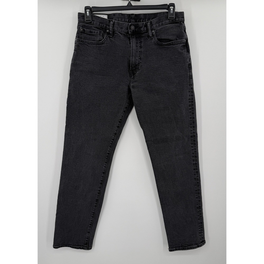 Gap Mens Straight Leg Jeans 33x32 Faded Black Denim 1969 Classic Fit